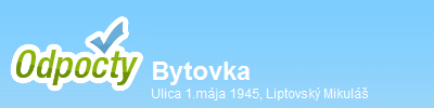Bytovka Ulica 1.mája 1945/55 Liptovský Mikuláš